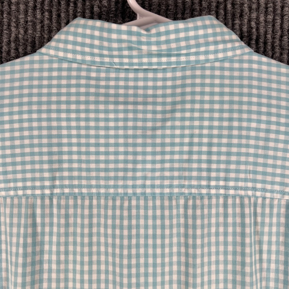 Brooks Brothers Shirt Girls Size 8 Blue Check Long Sleeve Button Up Casual - Picture 13 of 13